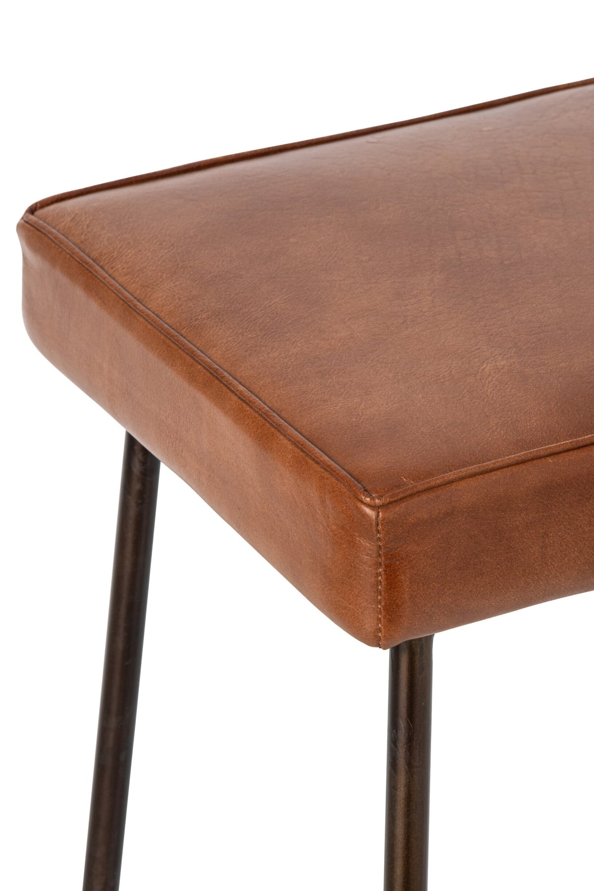 Bar Stool Leather Camel