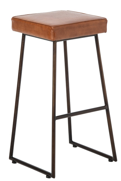 Bar Stool Leather Camel