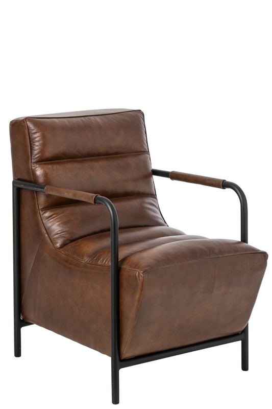 Armchair Leather Brown