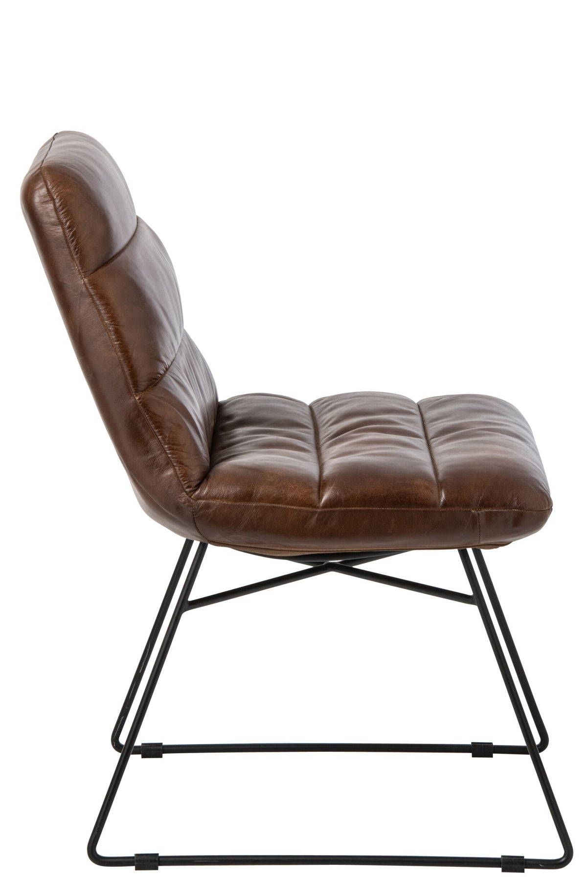 Dining Chair Leather Brown