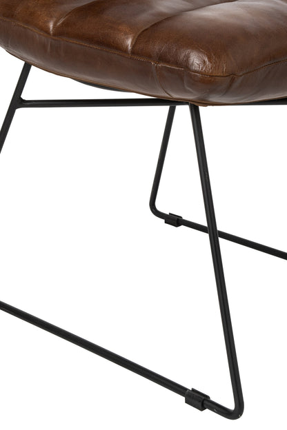 Dining Chair Leather Brown