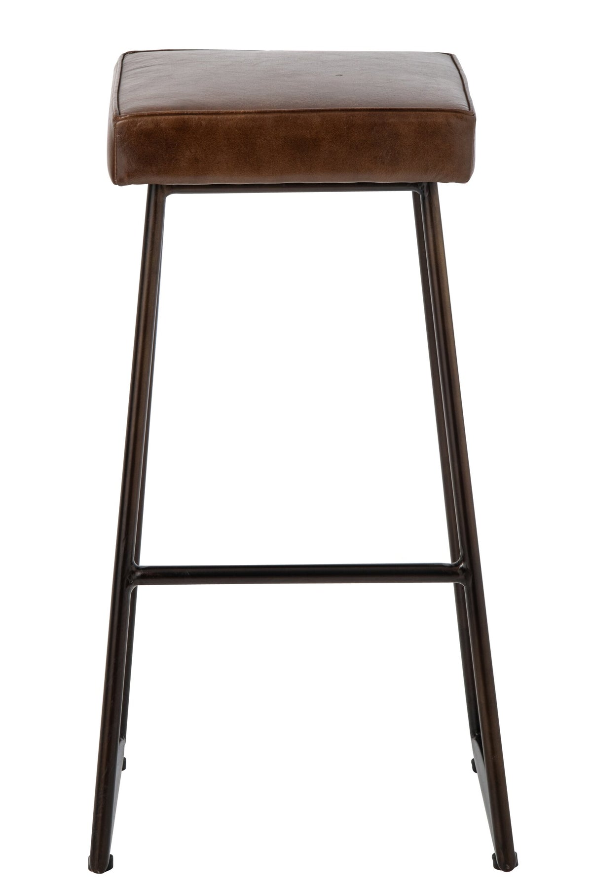 Bar Stool Leather Brown