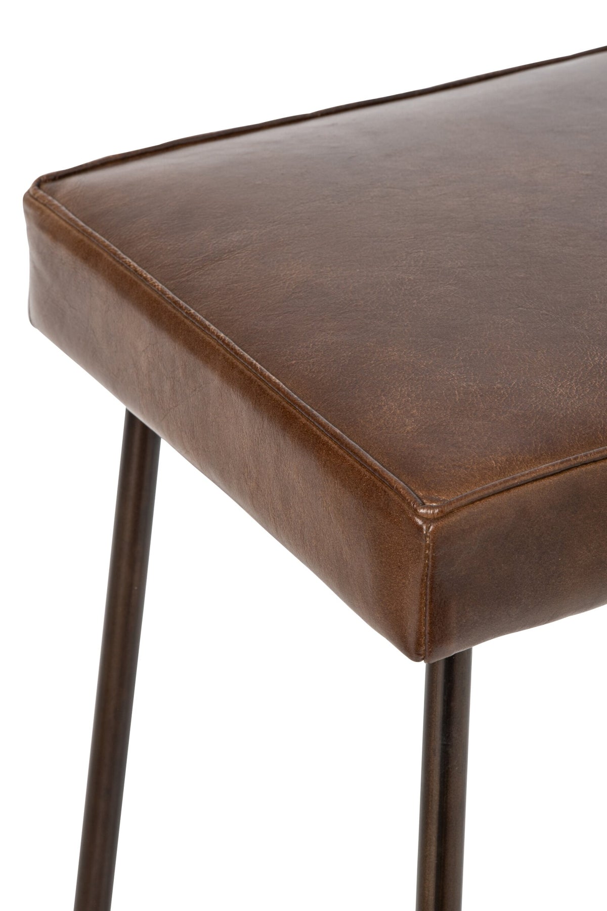 Bar Stool Leather Brown