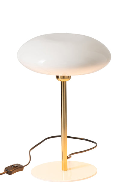 Table lamp metal white/gold