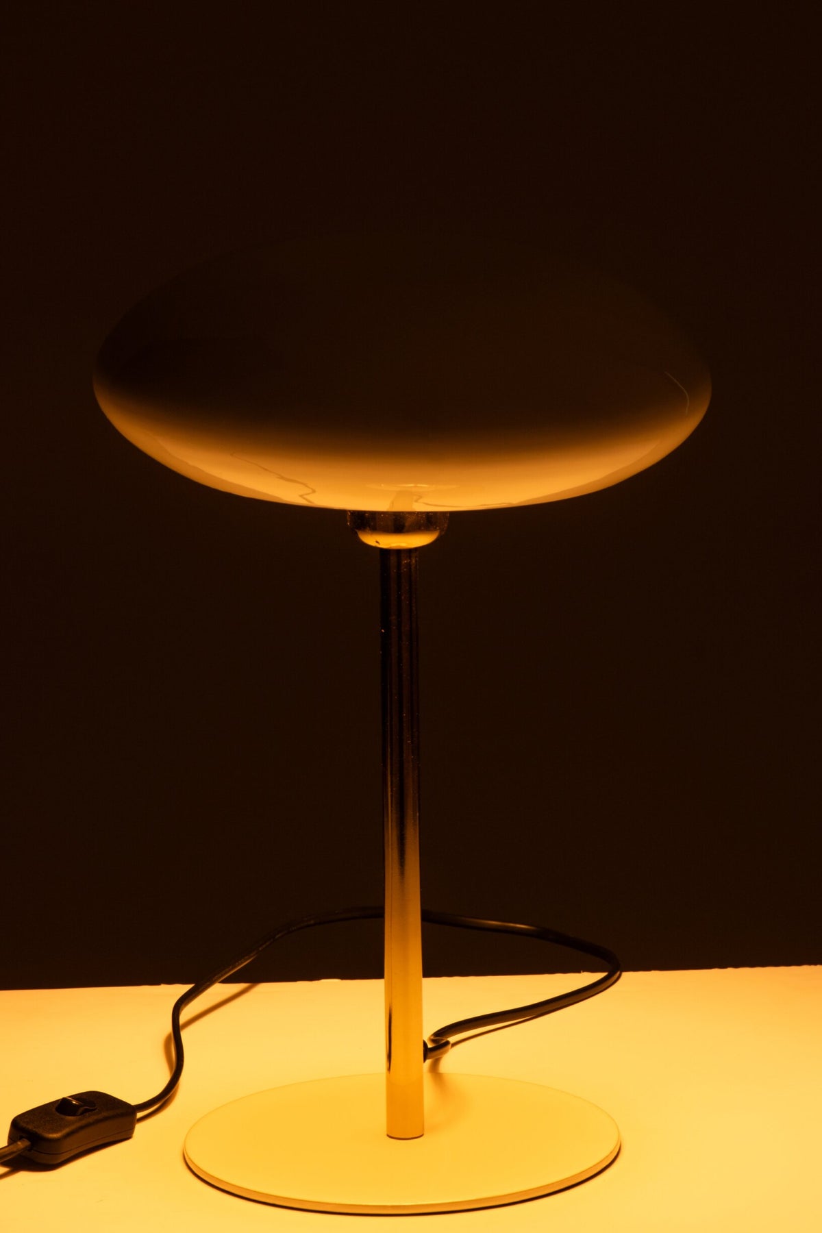 Table lamp metal white/gold