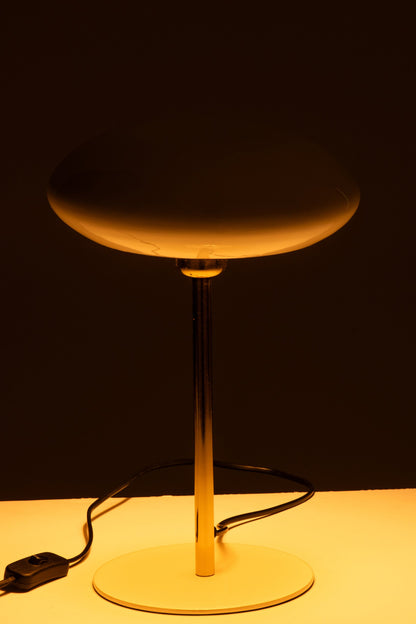 Table lamp metal white/gold