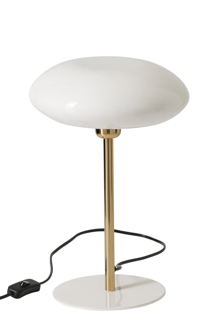 Table lamp metal white/gold