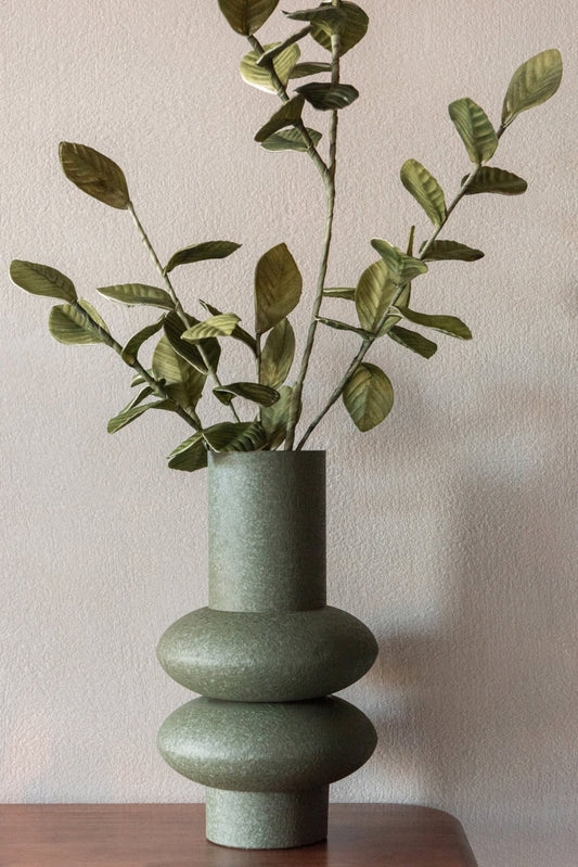 Vase Metal Olive