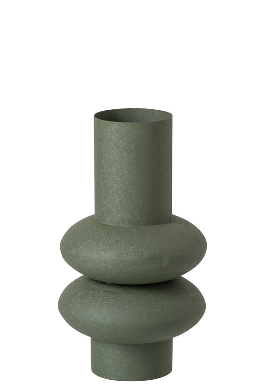 Vase Metal Olive