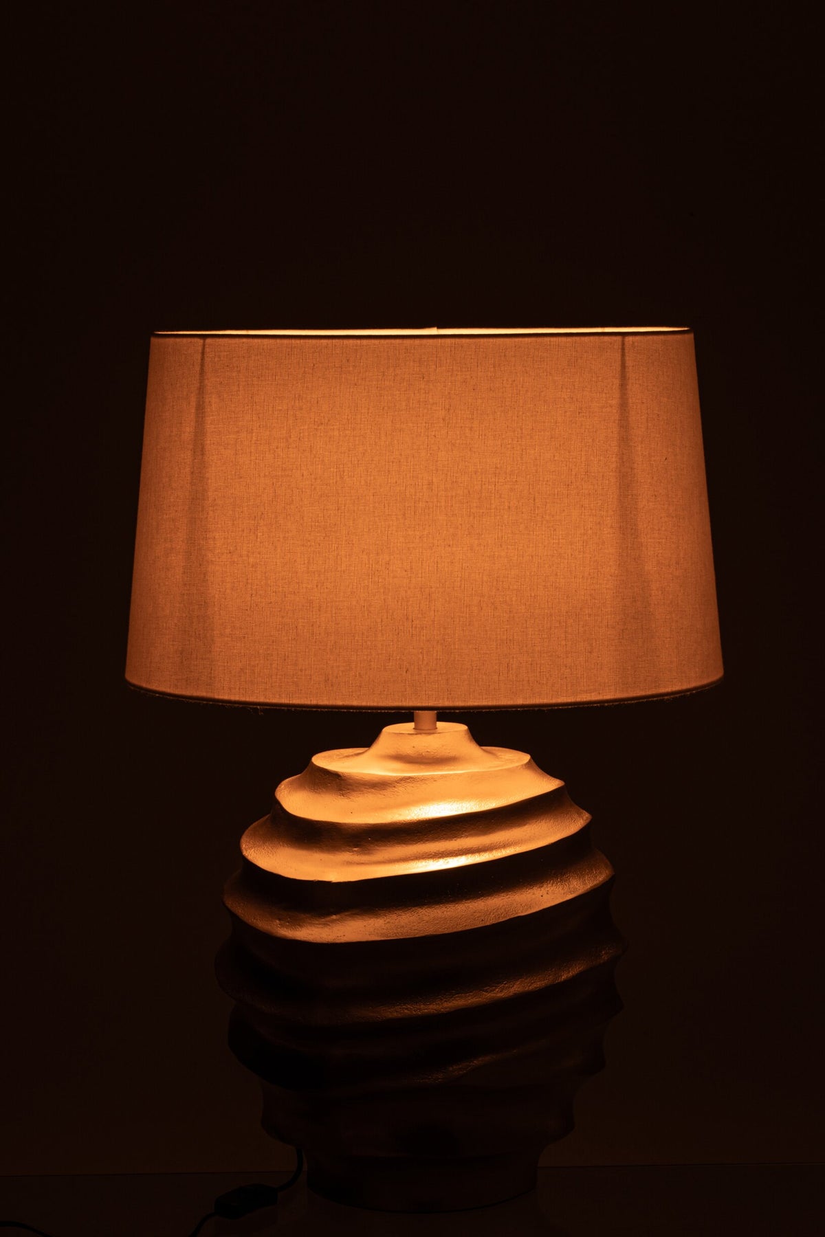 Table lamp aluminum gold