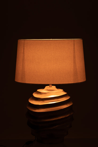 Table lamp aluminum gold