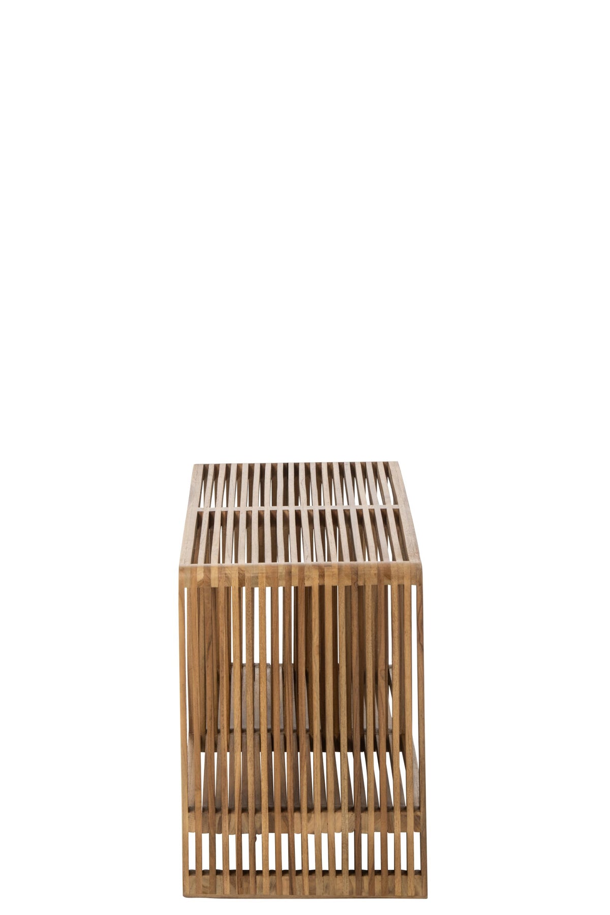 Bench Slated Recycled Wood Natural