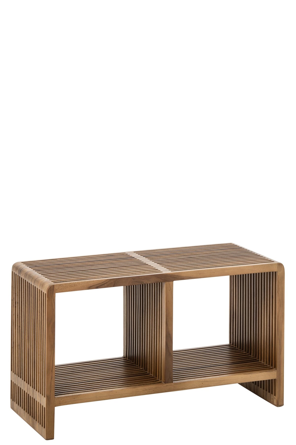 Bench Slated Recycled Wood Natural