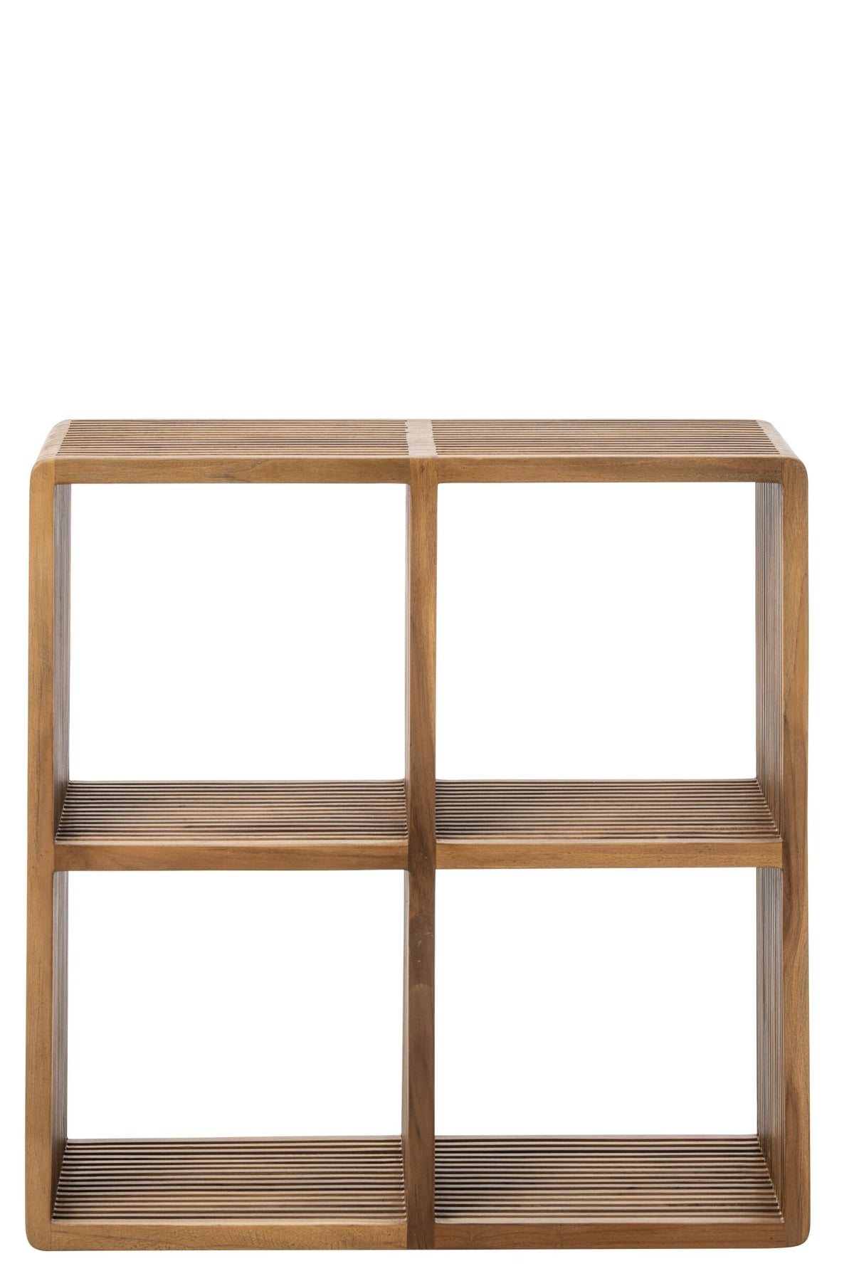 Bookcase Slated Recycled Wood Natural