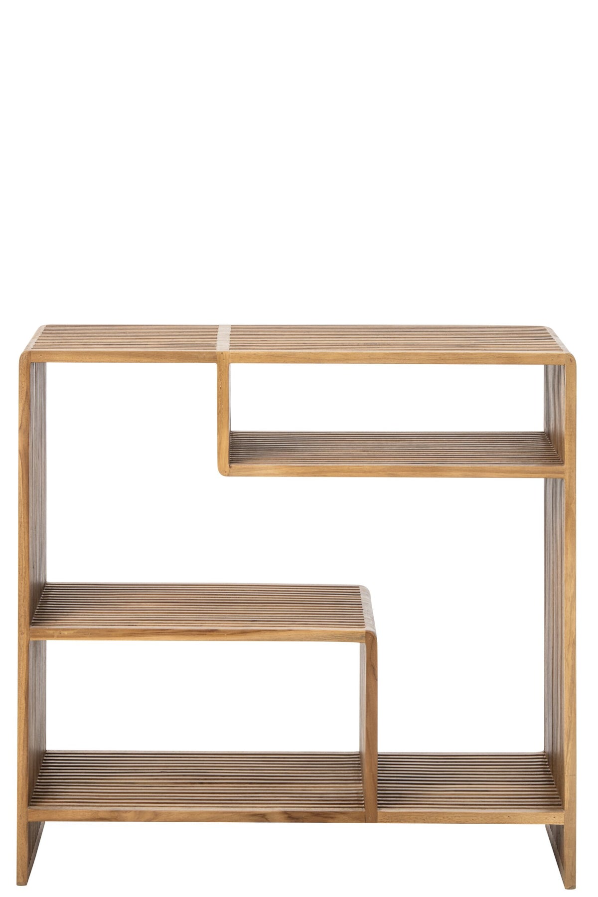 Bookcase Slated Recycled Wood Natural