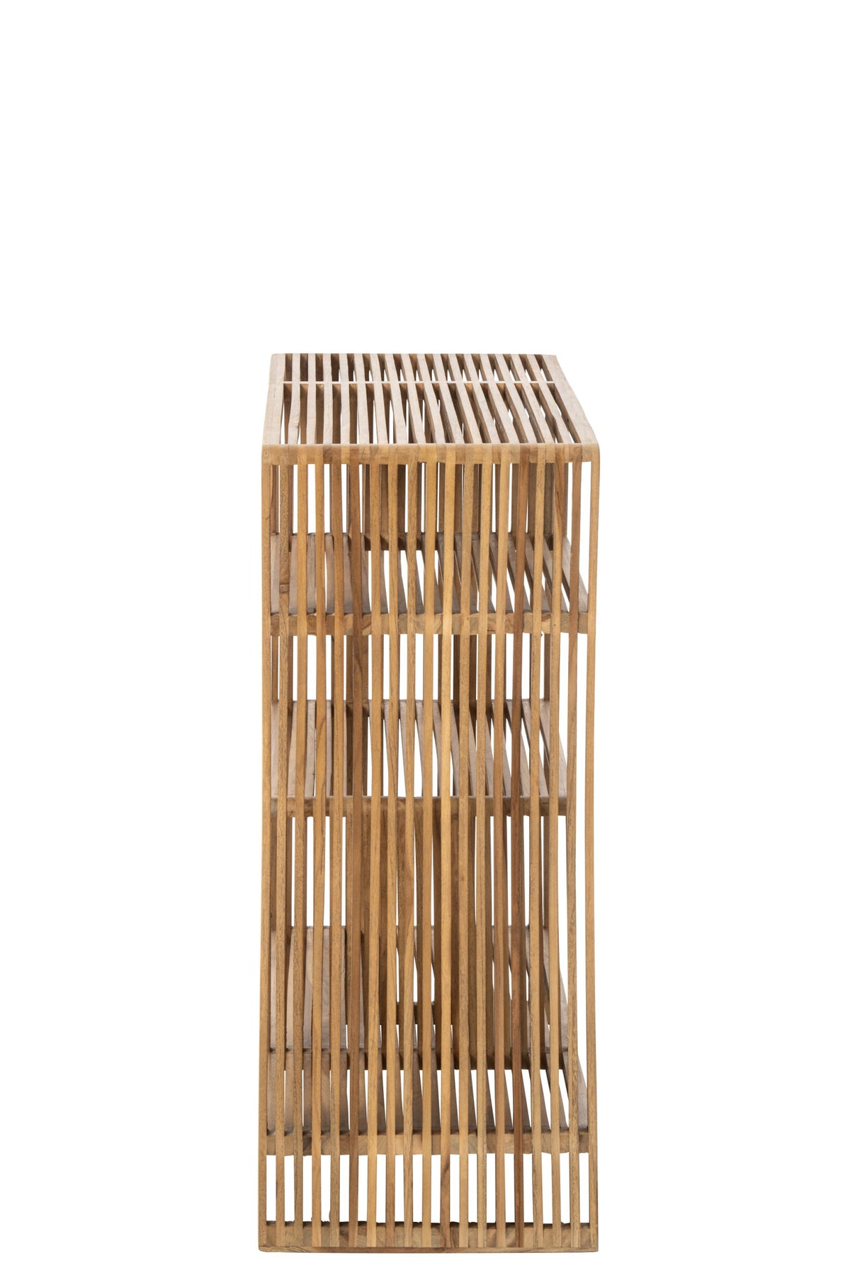 Bookcase Slated Recycled Wood Natural
