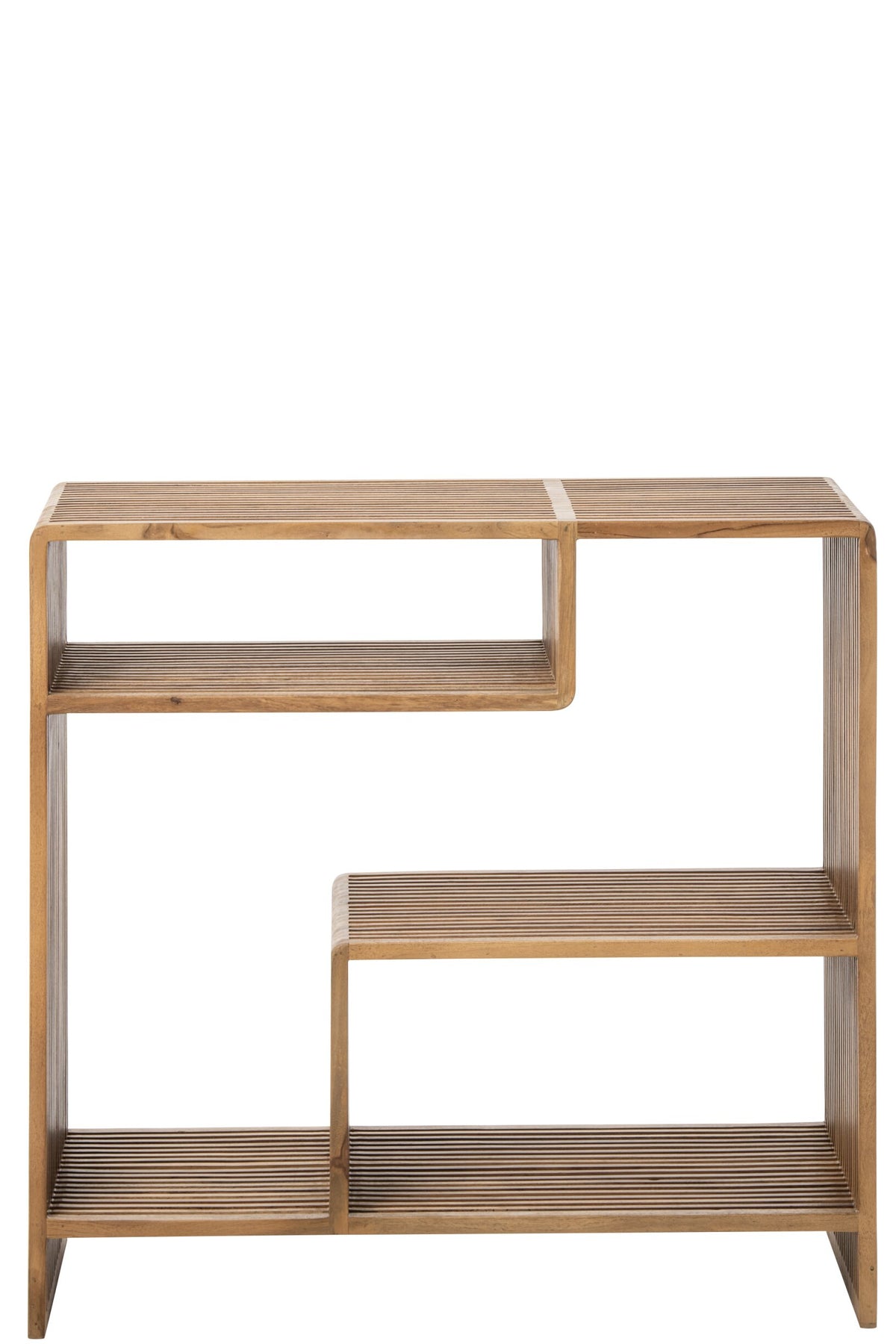 Bookcase Slated Recycled Wood Natural