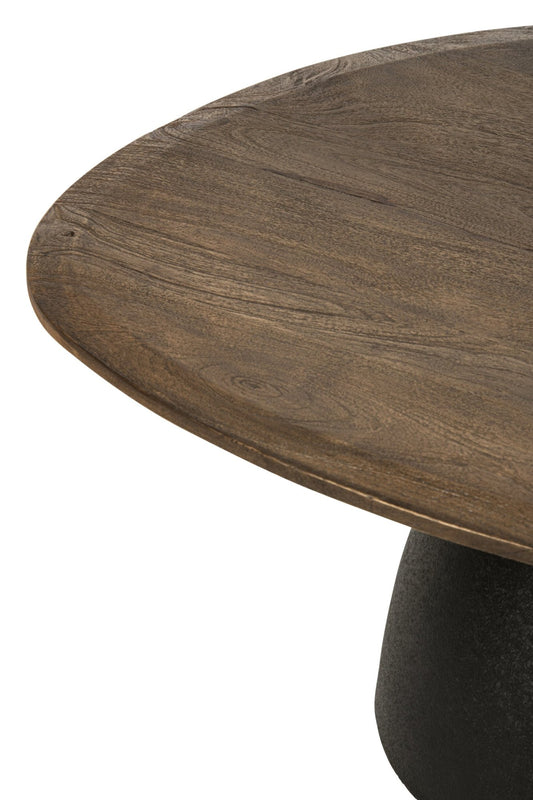 Coffee Table Mango Wood Dark Brown/Black