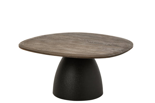 Coffee Table Mango Wood Dark Brown/Black