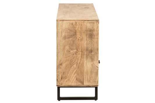 Cabinet Relief Mango Wood Multi/Natural