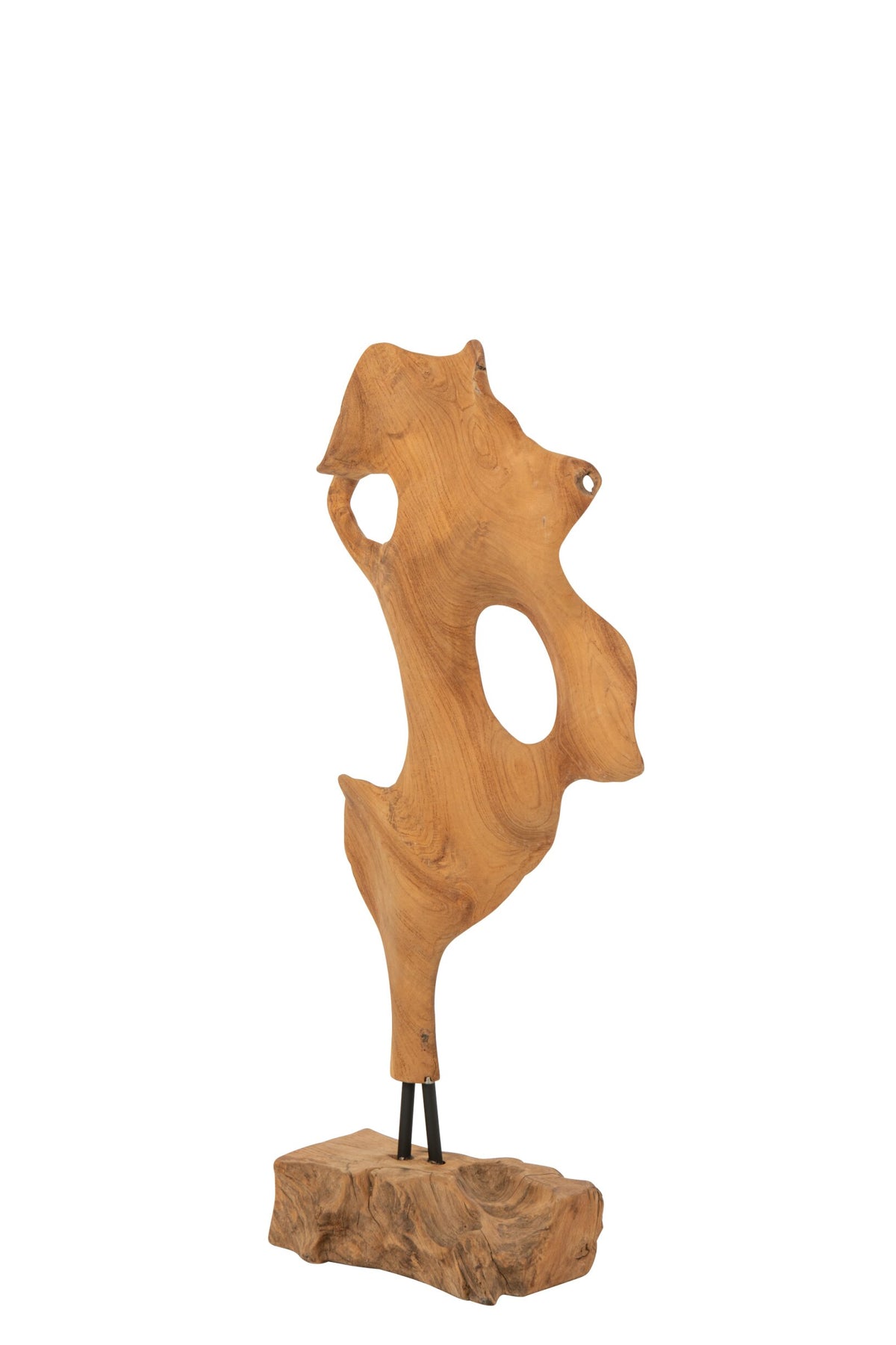 Abstract Decoration Kaya Teak Wood Natural