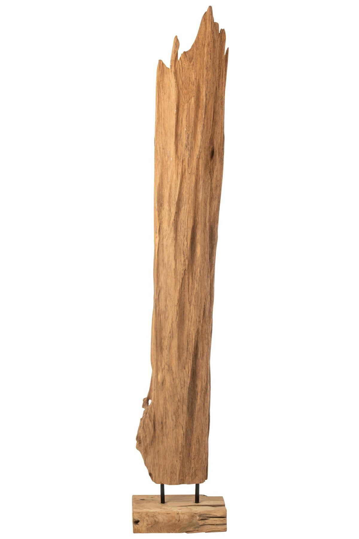 Abstract Decoration Mira Teak Wood Natural