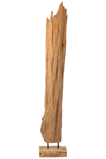 Abstract Decoration Mira Teak Wood Natural