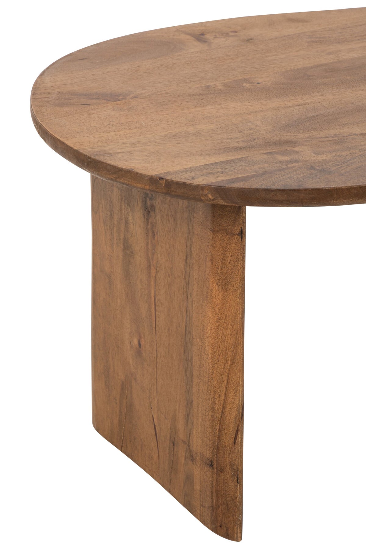 Set Of 2 Coffee Table Mango Wood Natural