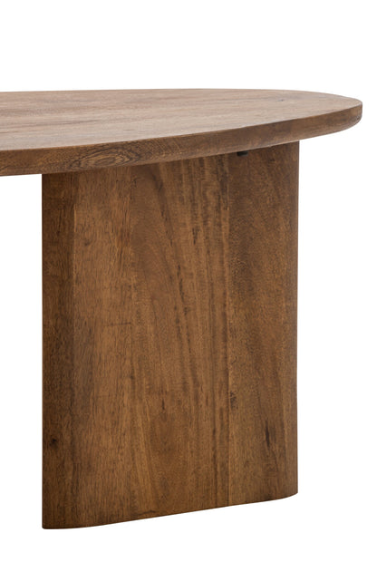 Set Of 2 Coffee Table Mango Wood Natural
