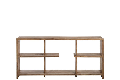 Bookcase Mango Wood Natural Small