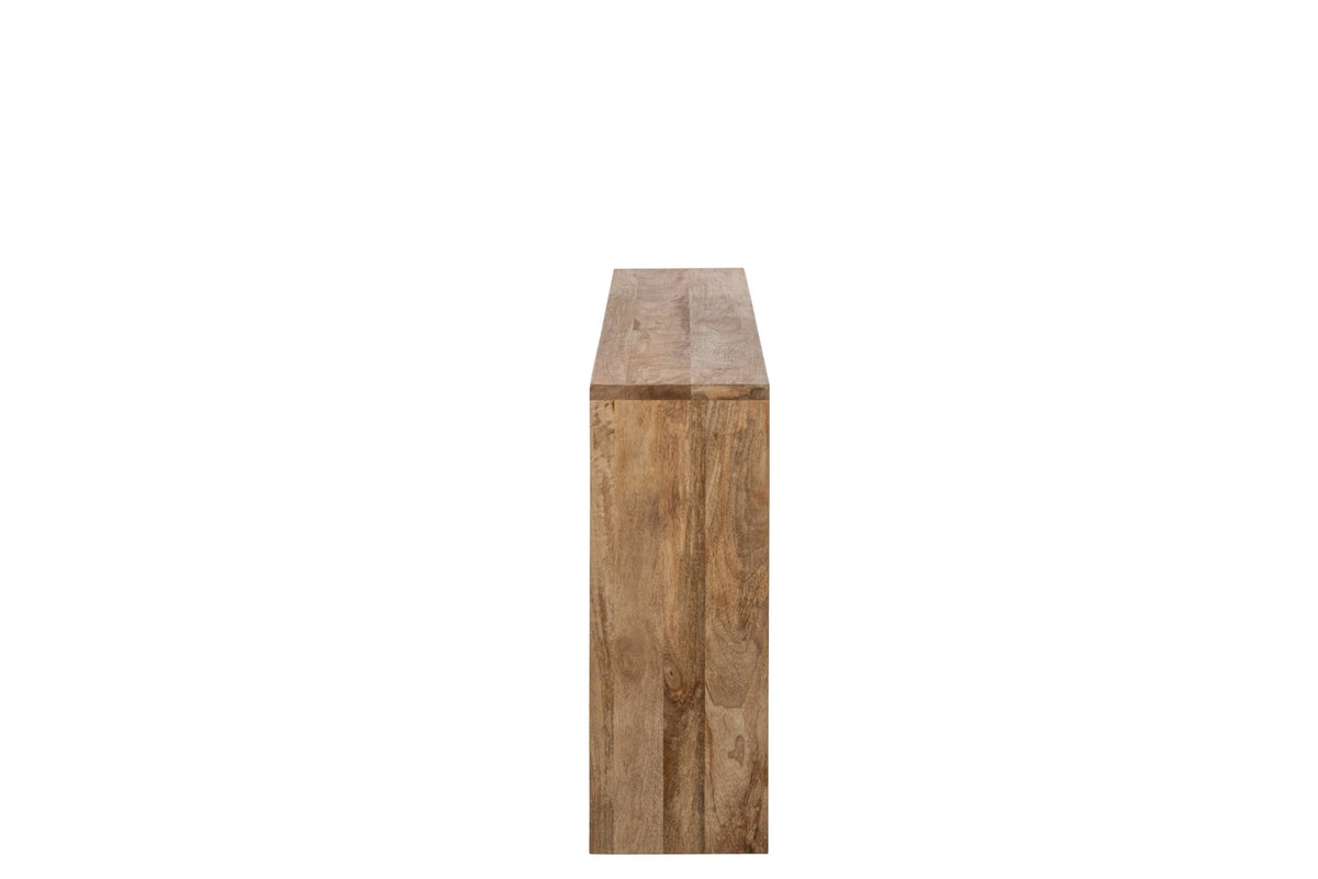 Bookcase Mango Wood Natural Small