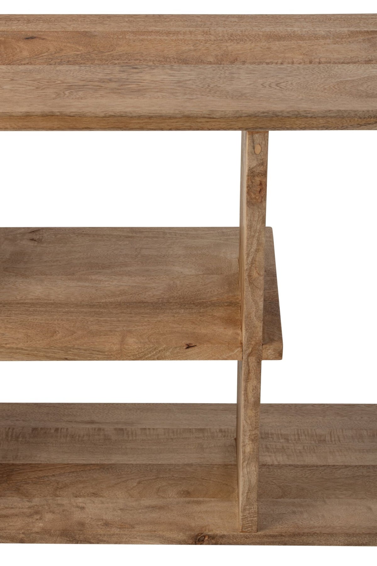 Bookcase Mango Wood Natural Small