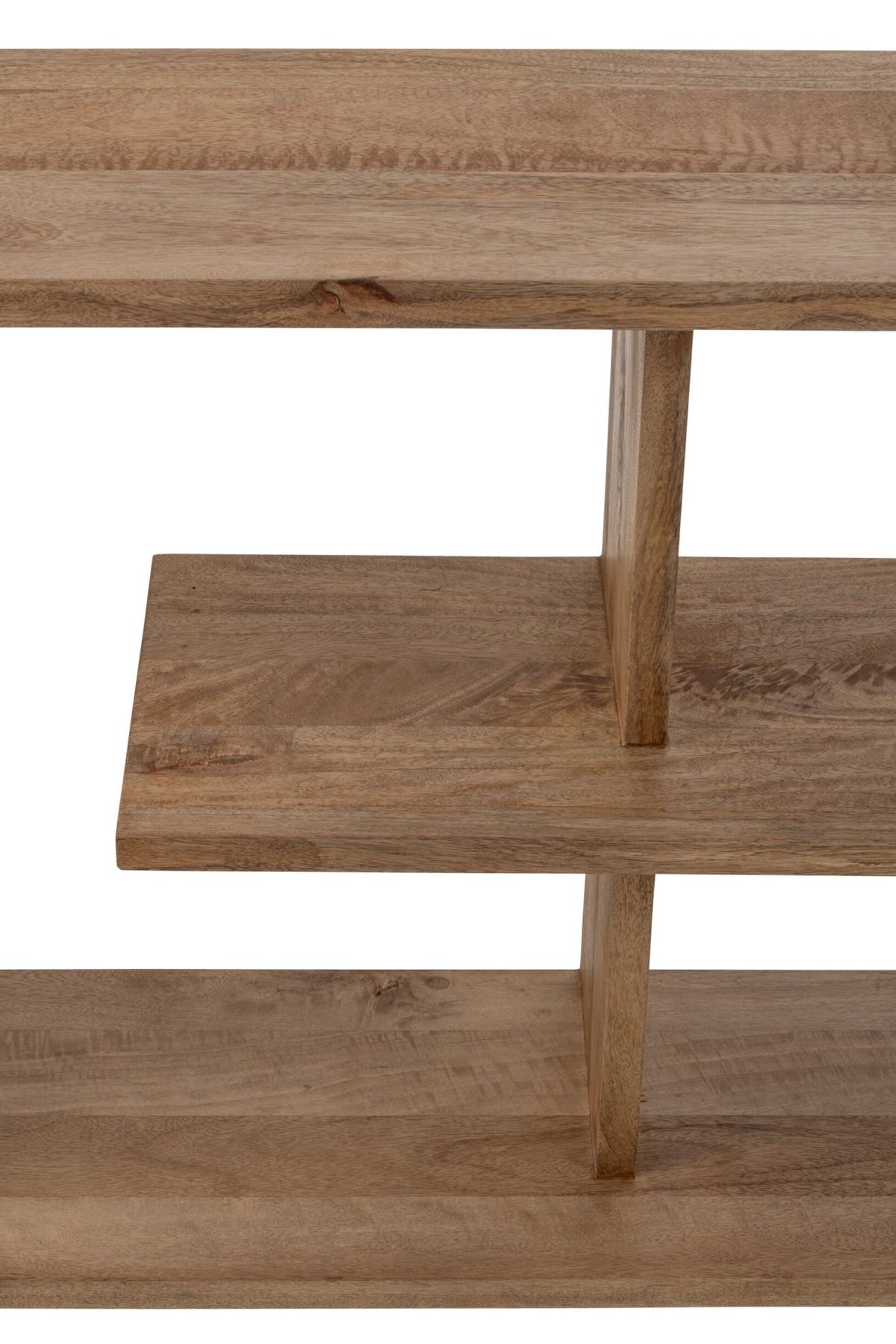 Bookcase Mango Wood Natural Small