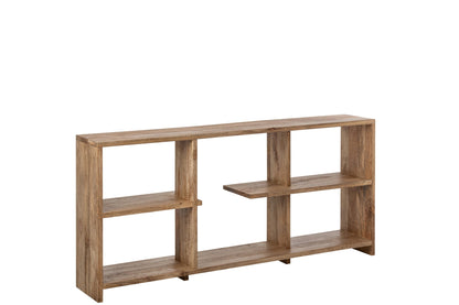 Bookcase Mango Wood Natural Small