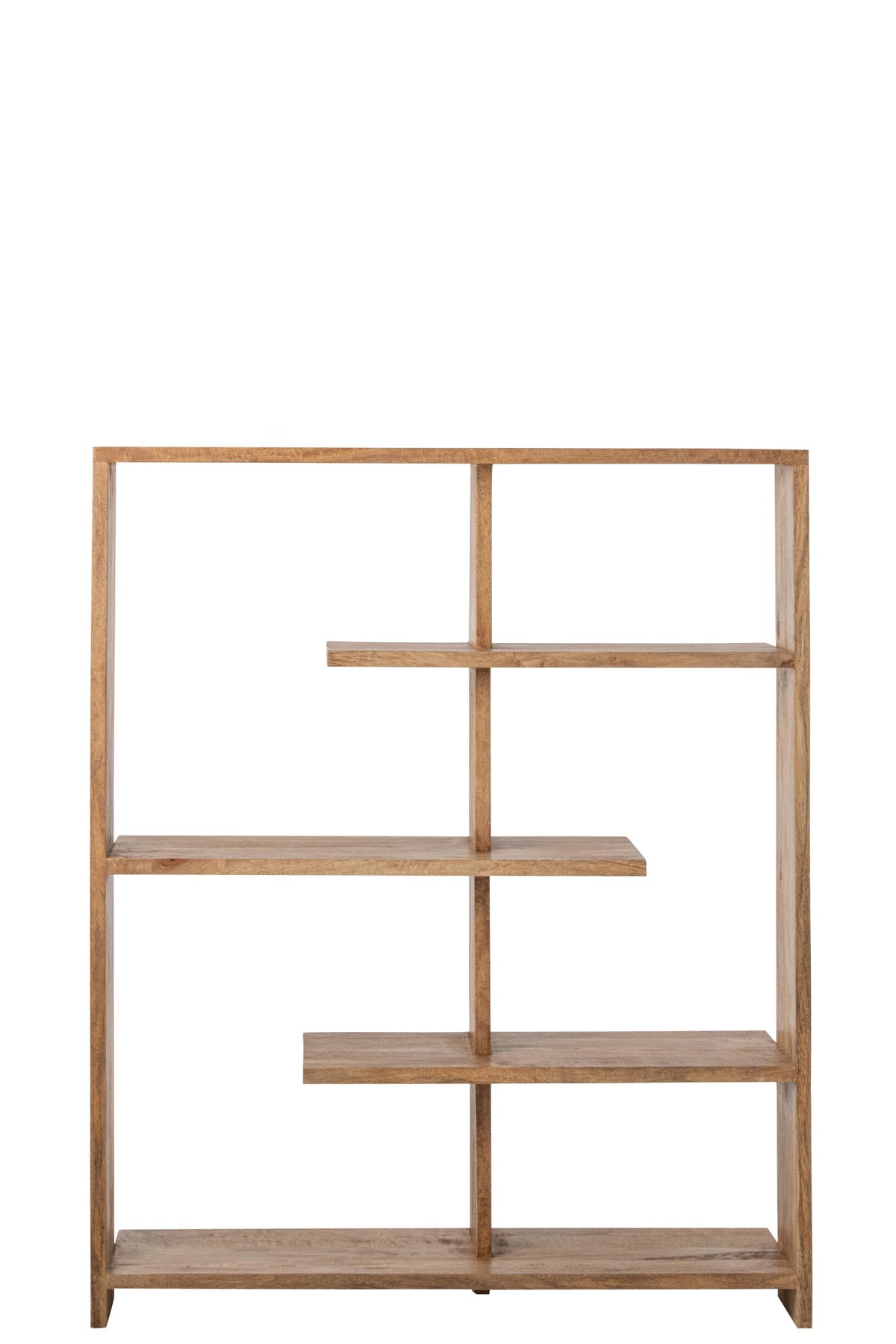 Bookcase Mango Wood Natural Medium
