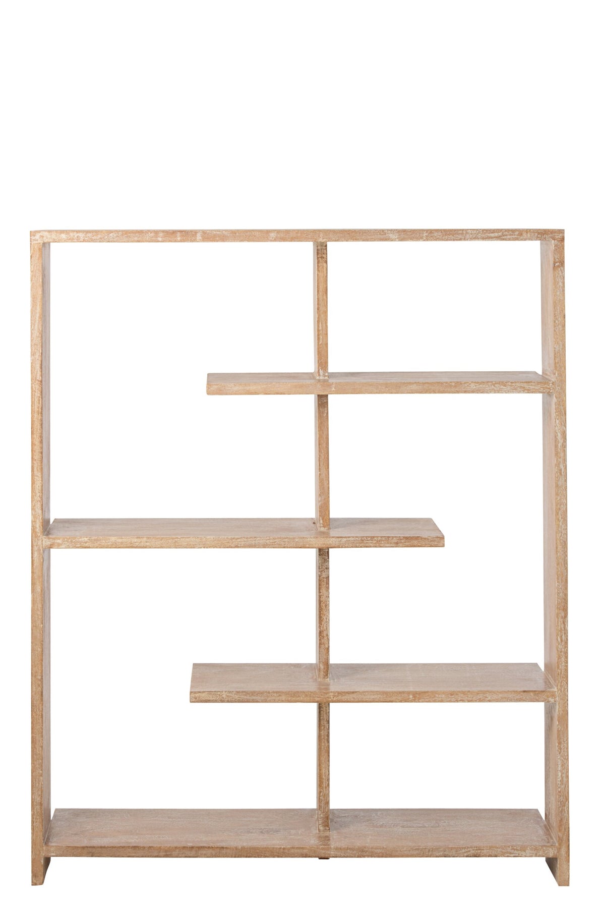 Bookcase Mango Wood Off-White Medium