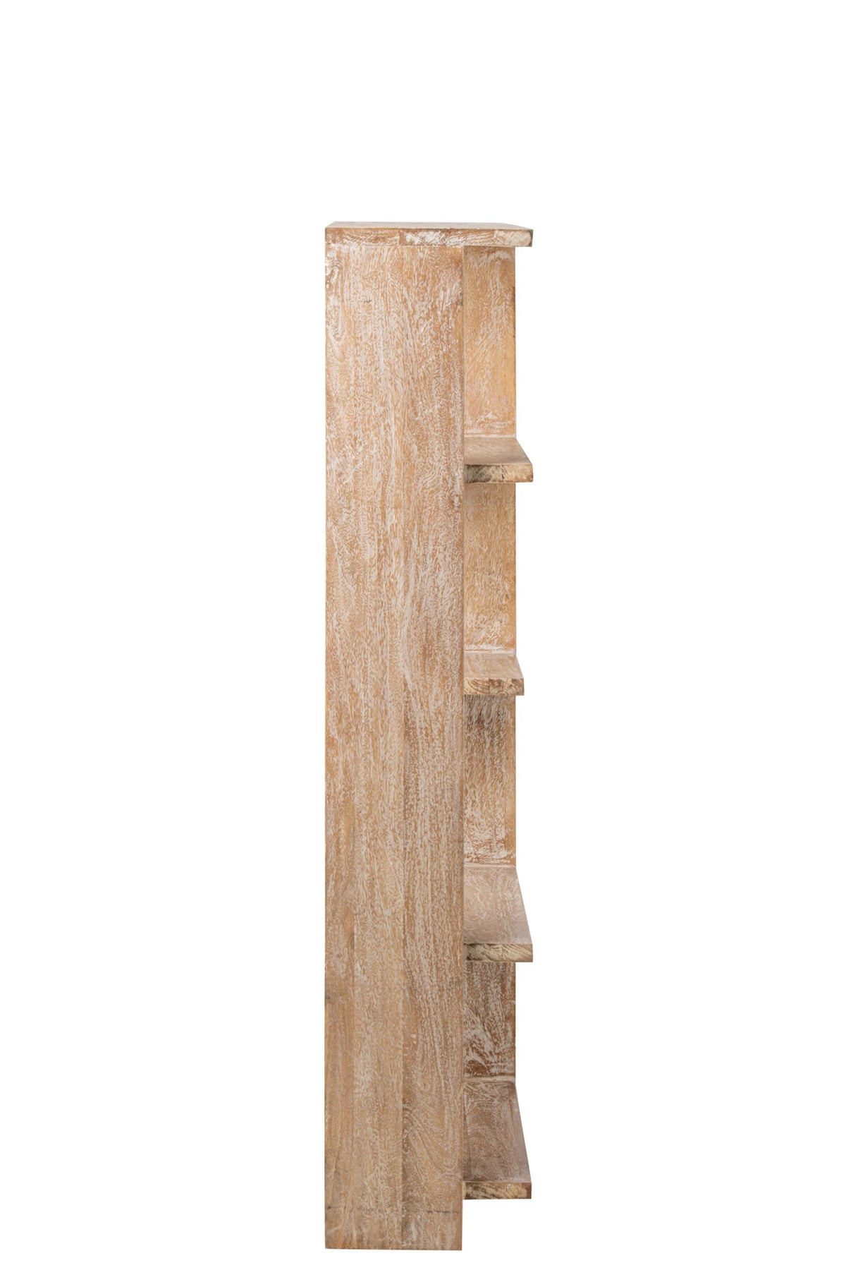 Bookcase Mango Wood Off-White Medium