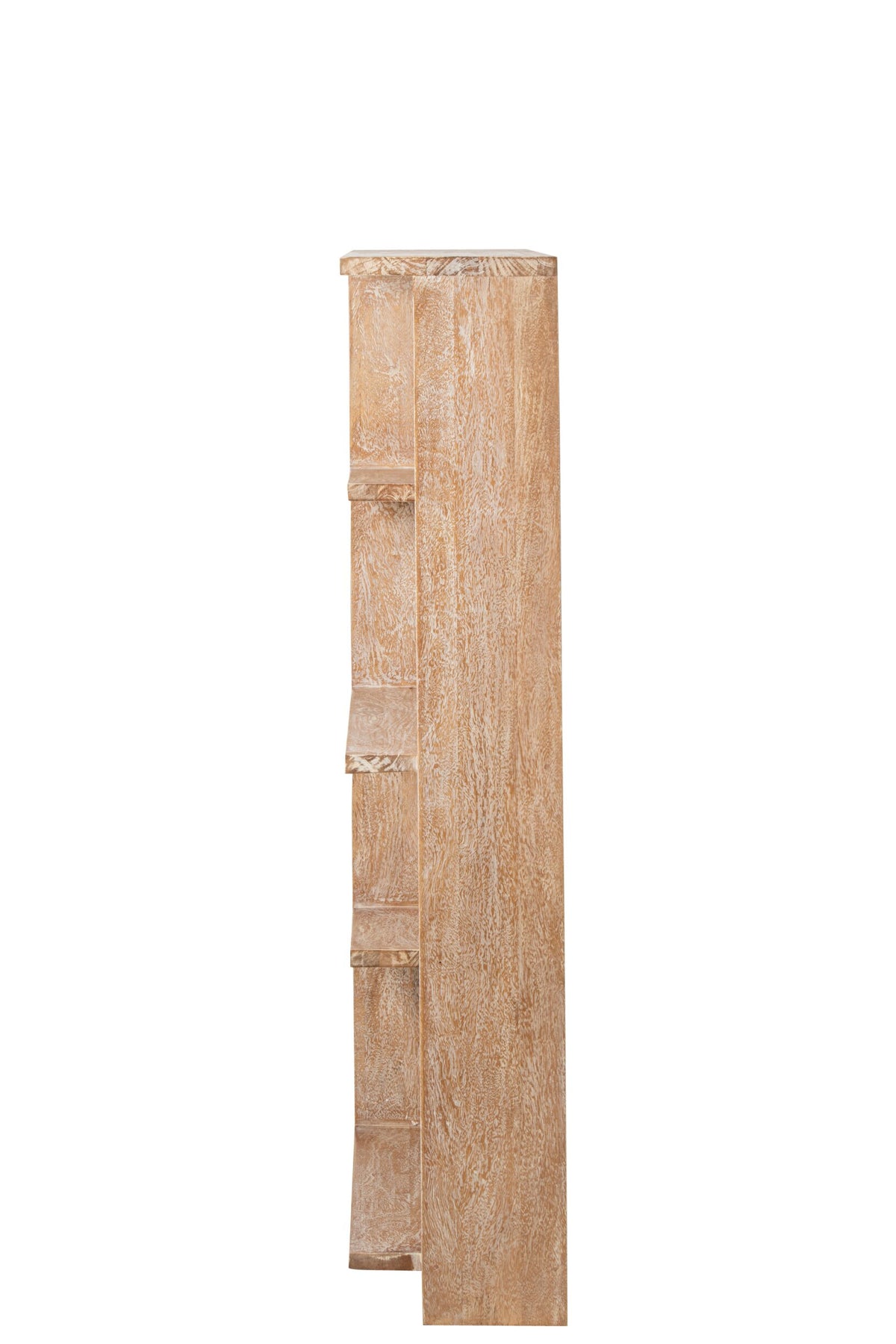 Bookcase Mango Wood Off-White Medium