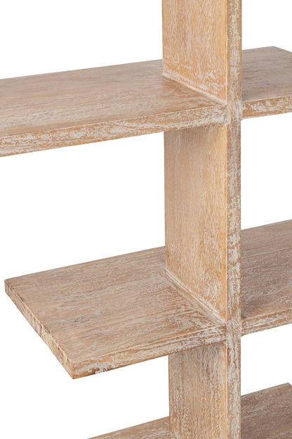 Bookcase Mango Wood Off-White Medium