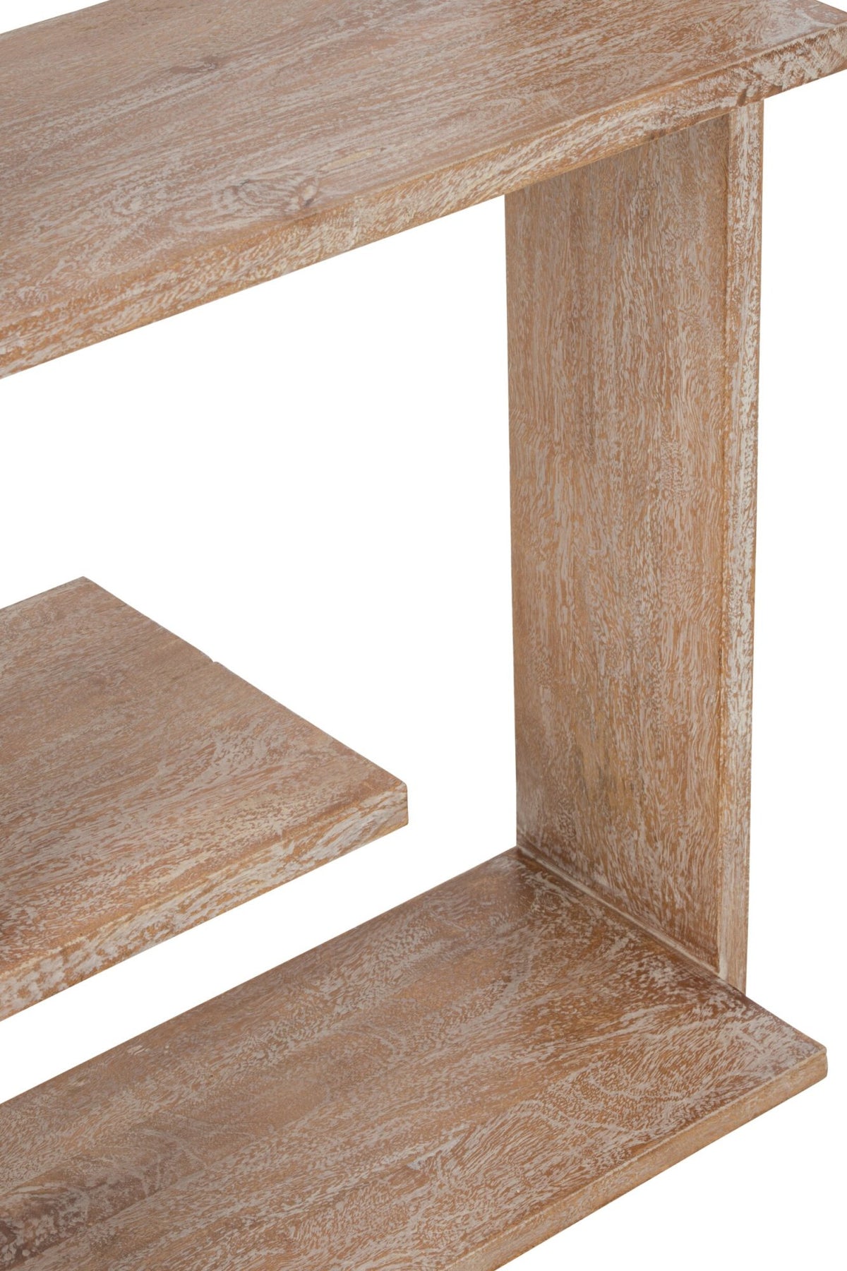 Bookcase Mango Wood Off-White Medium