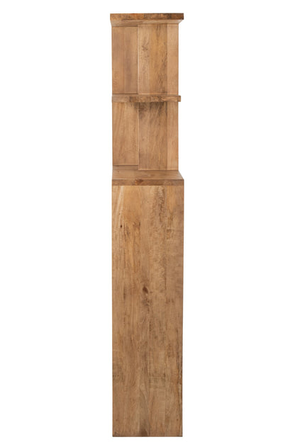 Bookcase Mango Wood Natural Large