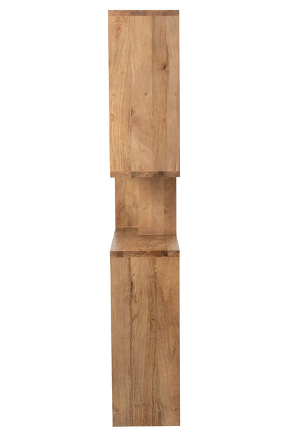 Bookcase Mango Wood Natural Large