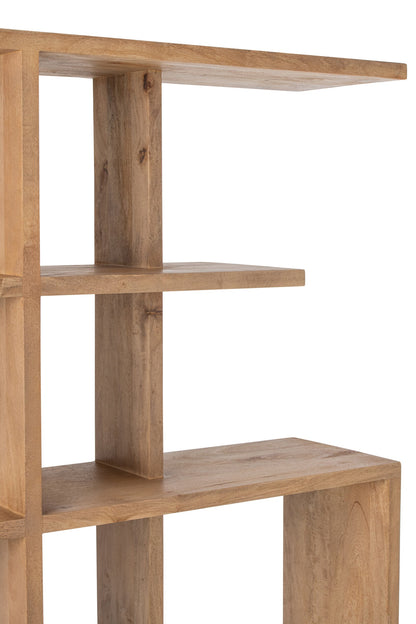 Bookcase Mango Wood Natural Large