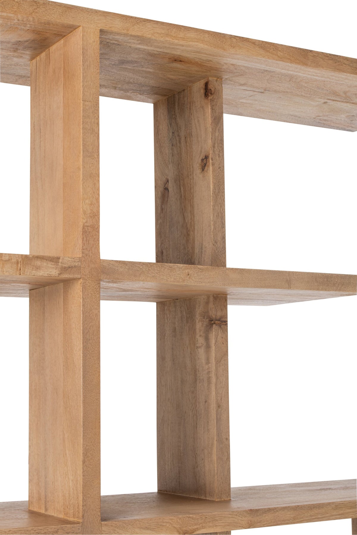 Bookcase Mango Wood Natural Large