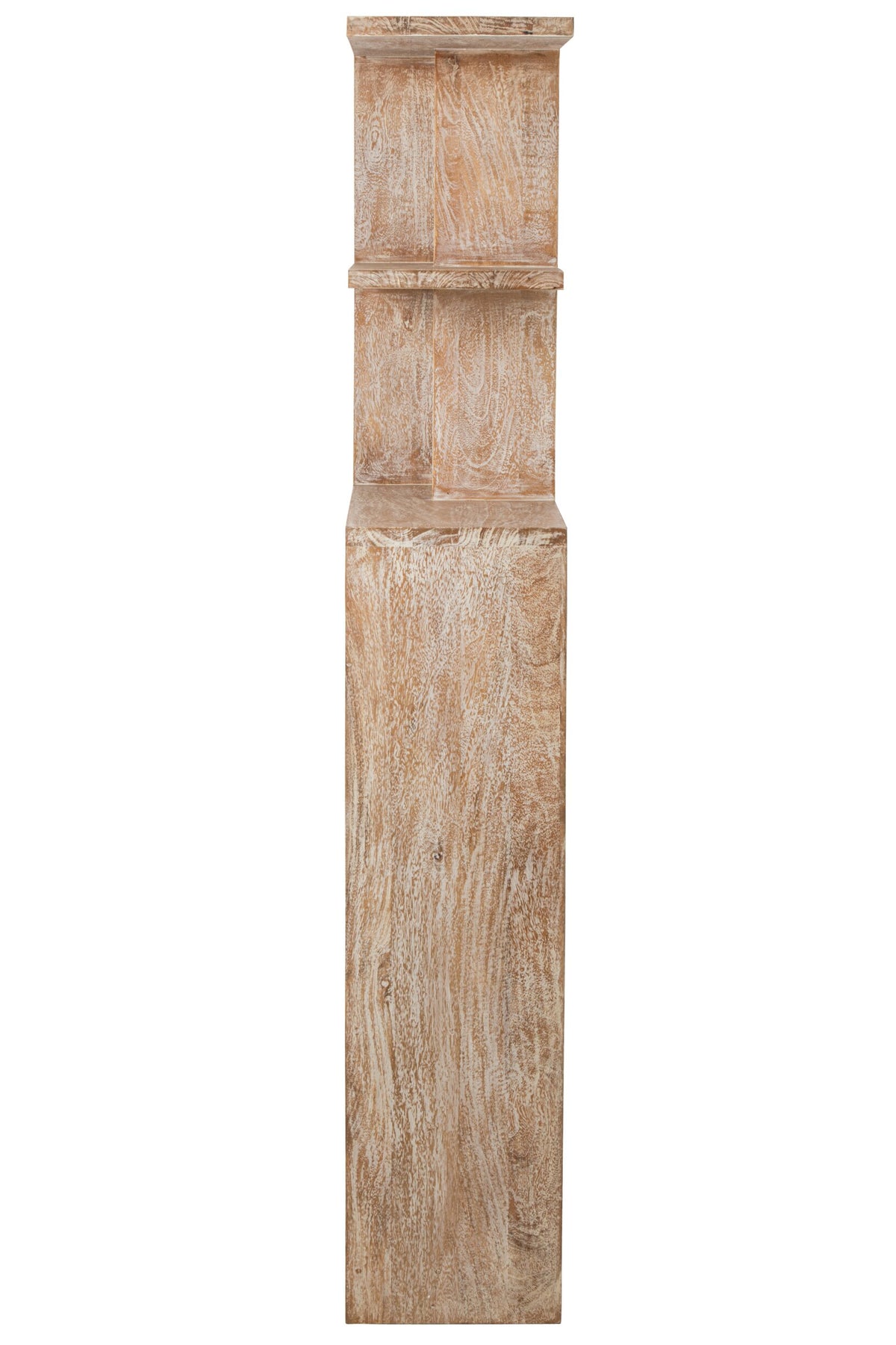 Bookcase Mango Wood Off-White Large