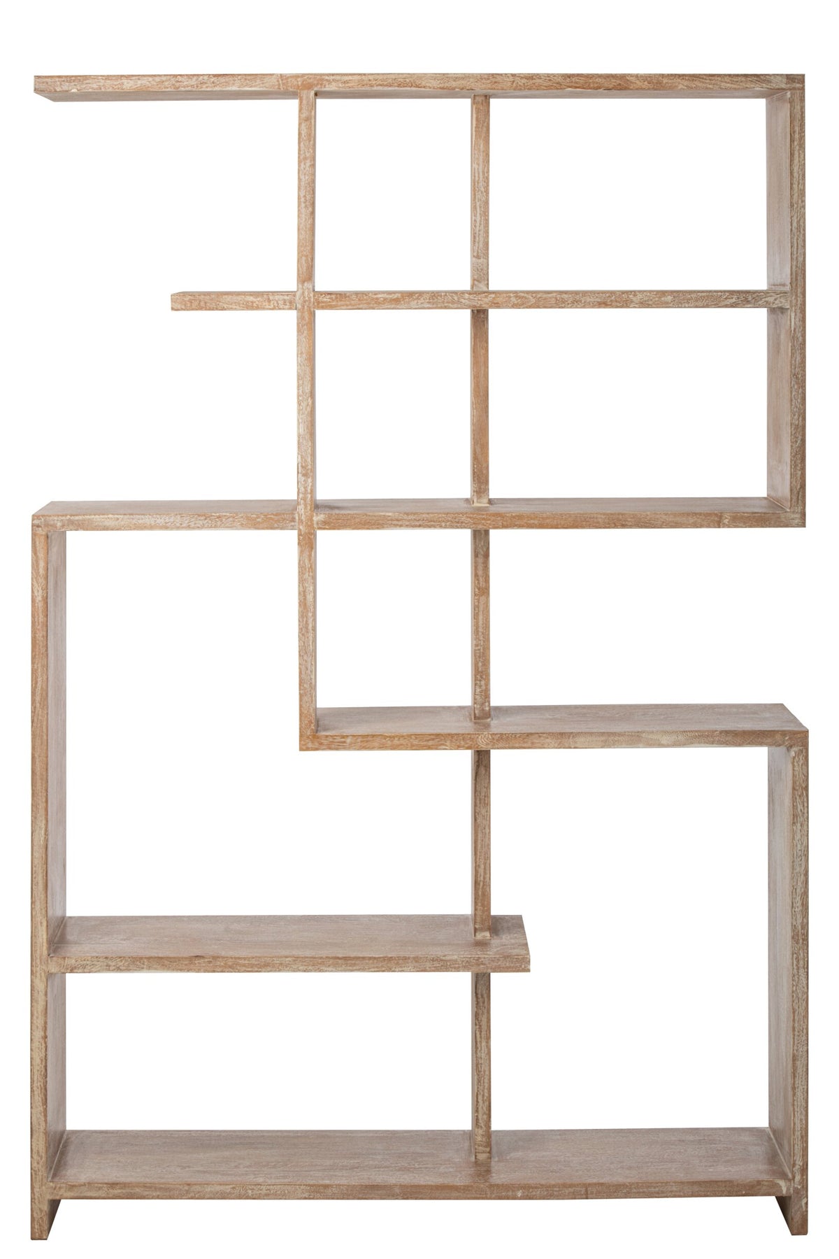 Bookcase Mango Wood Off-White Large