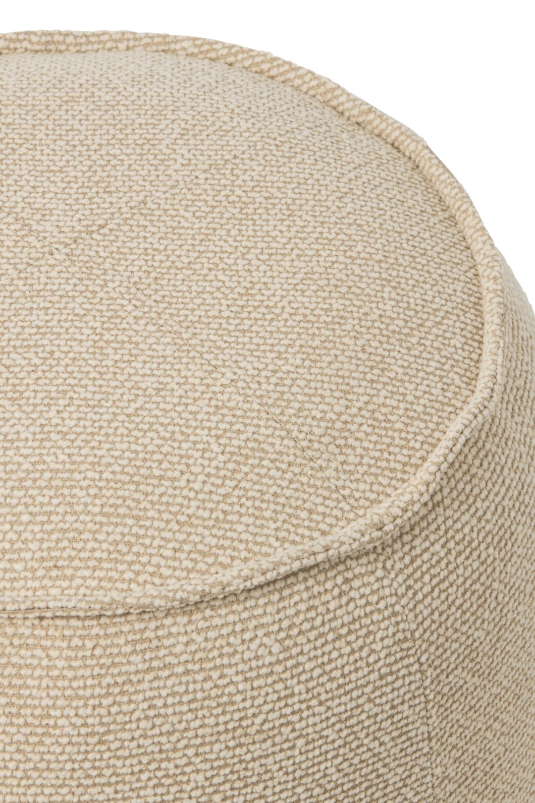 Pouffe Alex Plywood/Fabric Ecru