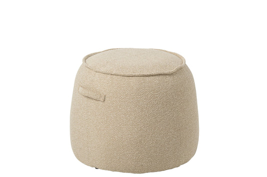 Pouffe Alex Plywood/Fabric Ecru