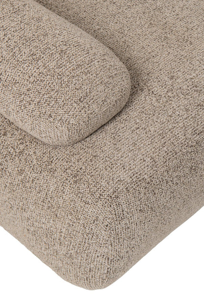 Set Of 5 Modular Sofa Olivia Plywood/Fabric Brown/Ecru