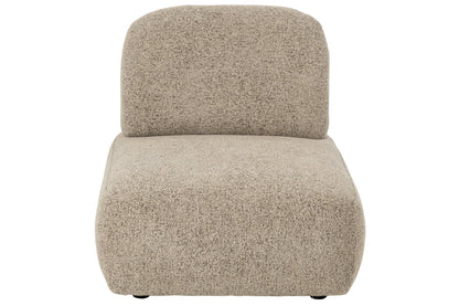 Modular Sofa Olivia Plywood/Fabric Brown/Ecru